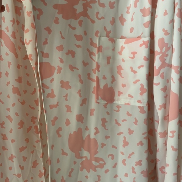 Vintage HHR lightweight print open front blazer with shoulder pads! - Picture 4 of 8